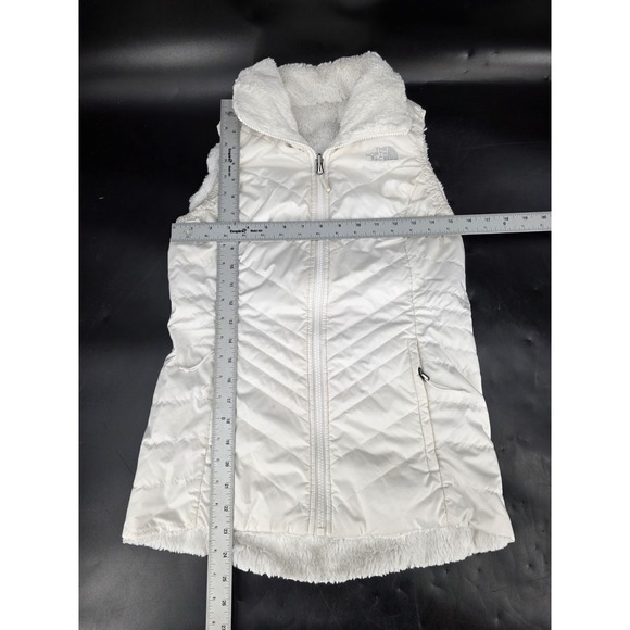 The North Face Reversible Sherpa Full Zip Vest White Women's Size XS - Picture 3 of 11
